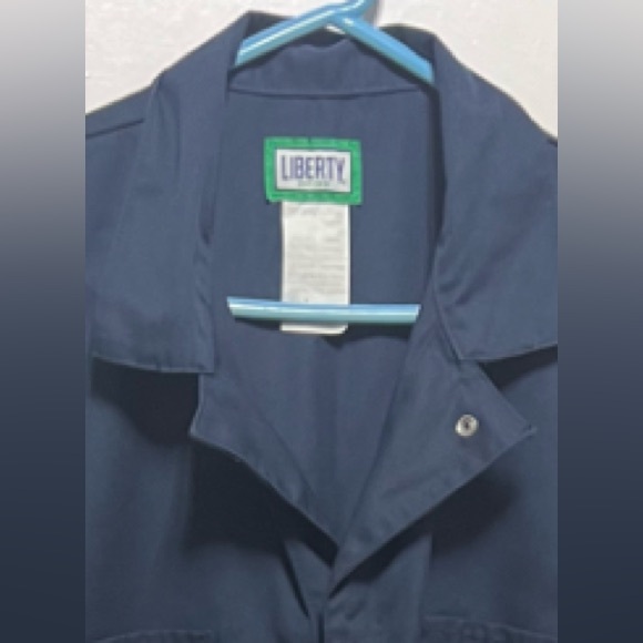 “Liberty” Blue Zipper Front & Snap (2X) Pre-Owned Cover-Alls, Unisex - Picture 4 of 4